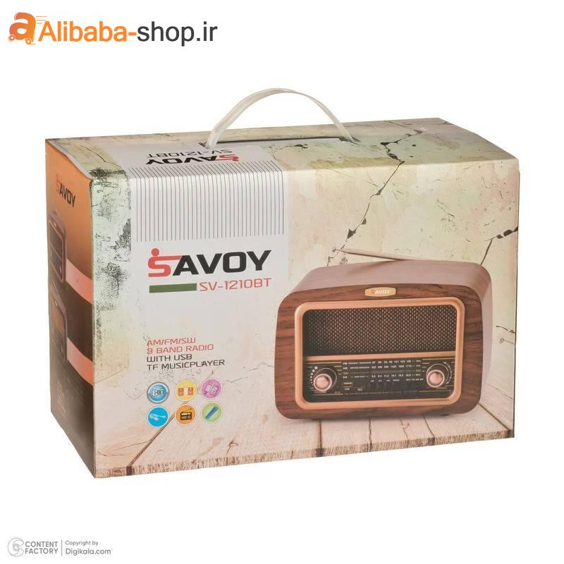 اسپیکر بلوتوث رادیویی SAVOY SV-1210 BT