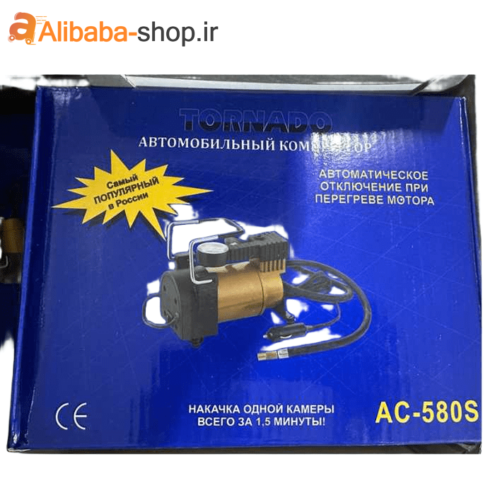 پمپ باد فندکی خودرو Trnado مدل AC-580S (مسافرتی کوچک)