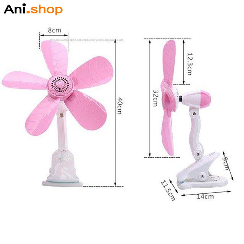 پنکه 5 پره دور تند گیره دار Electric fan Super Soft Wind