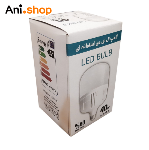 لامپ ال ای دی 40 وات ال ای دی بالب مدل استوانه ای