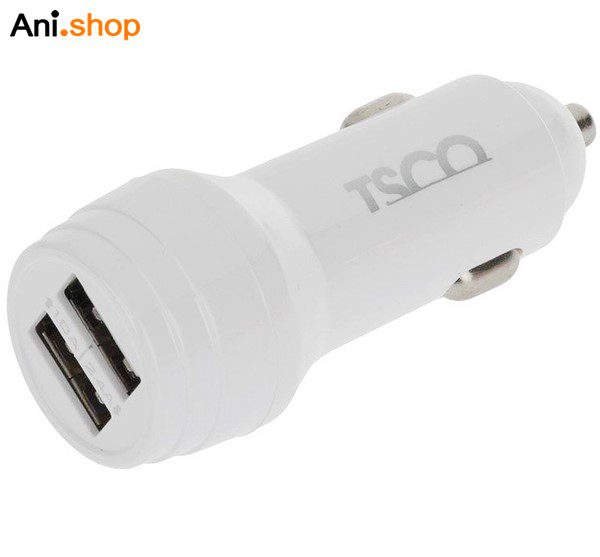 شارژر فندکی 2 پورت 2 آمپر جنس خوب TSCO TSG23 باکابل کد 904 - Image 2