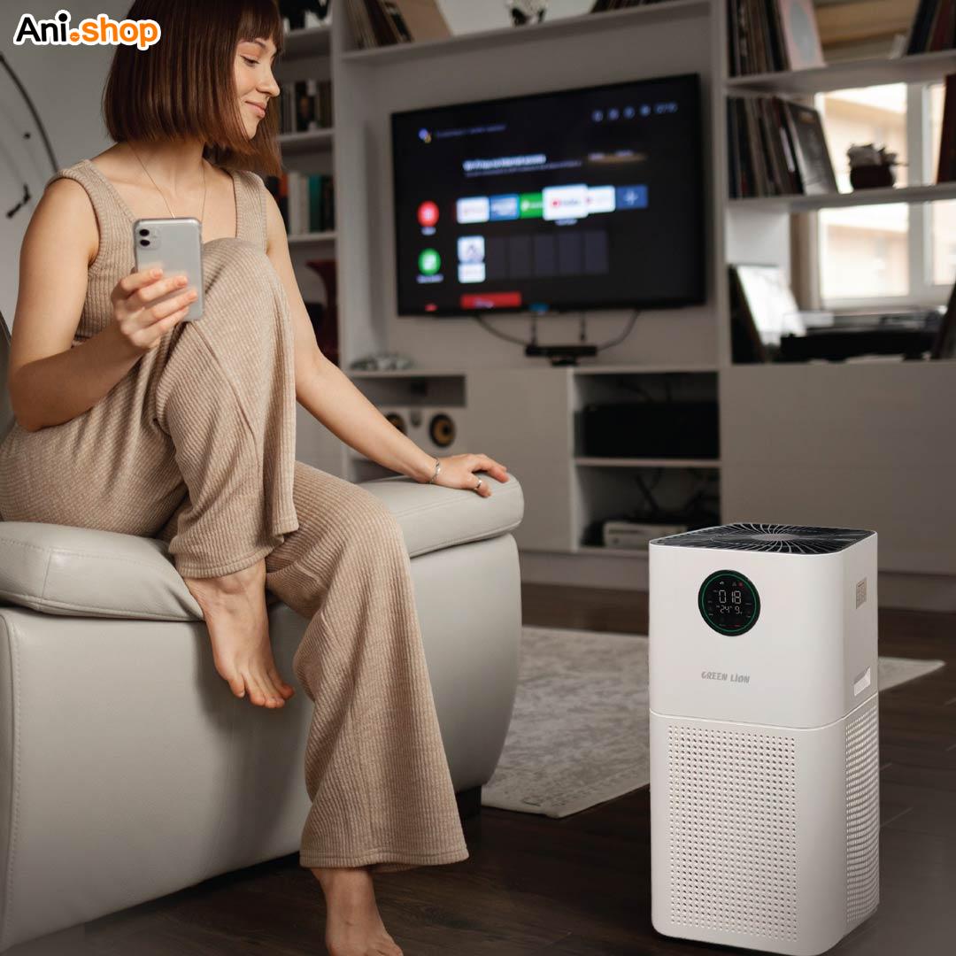 دستگاه تصفیه کننده هوای هوشمند Green Lion سایز بزرگ 60M مدل اتوماتیک - Image 5