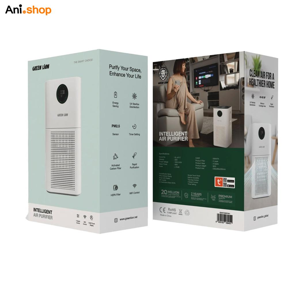 دستگاه تصفیه کننده هوای هوشمند Green Lion سایز بزرگ 60M مدل اتوماتیک