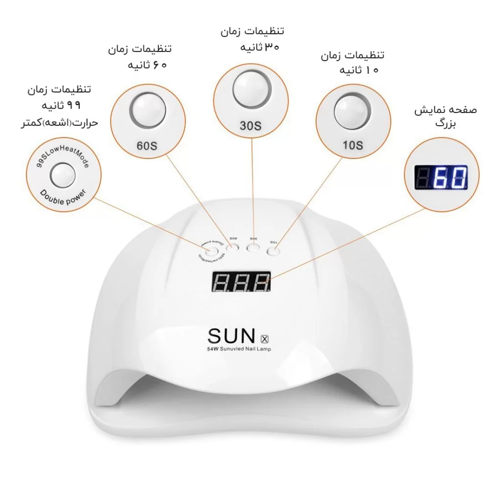 دستگاه یووی ال ای دی 54 وات مدل X سان | SUN کد 103 - Image 3