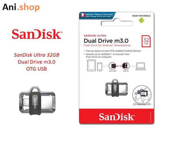 فلش مموری 32 گیگ سن دیسک مدل Ultra Dual Drive M3.0 - Image 2