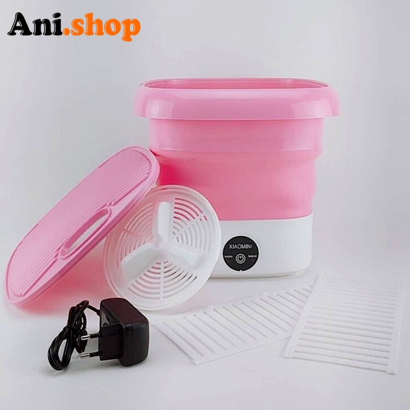 مینی لباسشویی سیلیکونی تاشو رنگ سبز