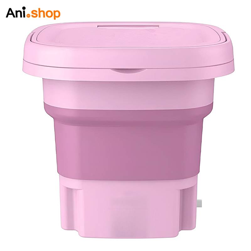 مینی لباسشویی سیلیکونی تاشو رنگ سبز - Image 5