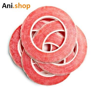 چسب دوطرفه بزرگ و کوچک DOUBLE TAPE 3MM (0.3)&(0.5) RED ORG یک عددی کد MO188
