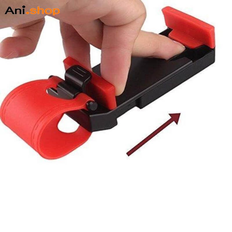 نگهدارنده موبایل روی فرمان ماشین ا Universal Car Steering Wheel Mobile Phone Socket Holder - Image 3