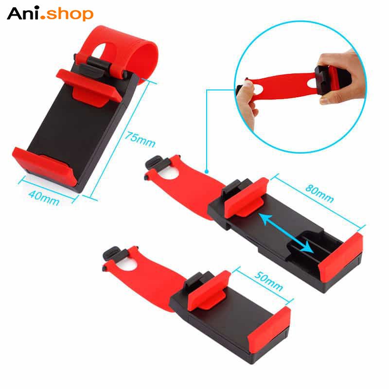 نگهدارنده موبایل روی فرمان ماشین ا Universal Car Steering Wheel Mobile Phone Socket Holder - Image 4